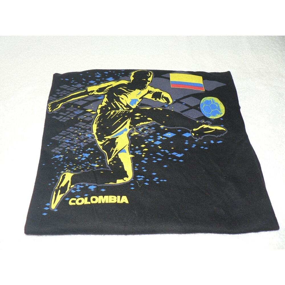 Gen2 Kids‎ National Soccer Apparel Columbia Black/Yellow/Blue Medium 5/6